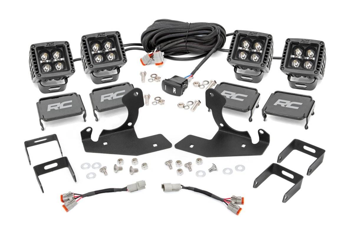 Chevrolet Silverado 3500 HD LED Light Kit - Fog Mount - Rough Country - 2
